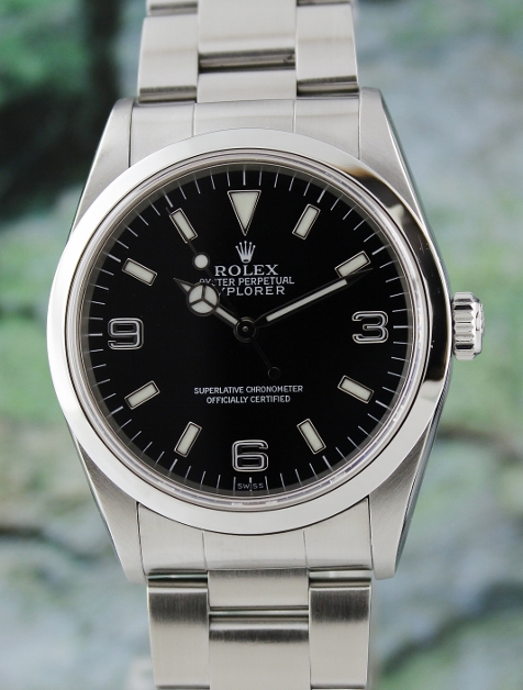 (image for) A ROLEX MEN SIZE STAINLESS STEEL OYSTER PERPETUAL EXPLORER / 14270